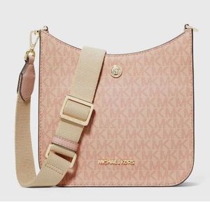 New Michael Kors Briley Small Logo Messenger Bag Ballet